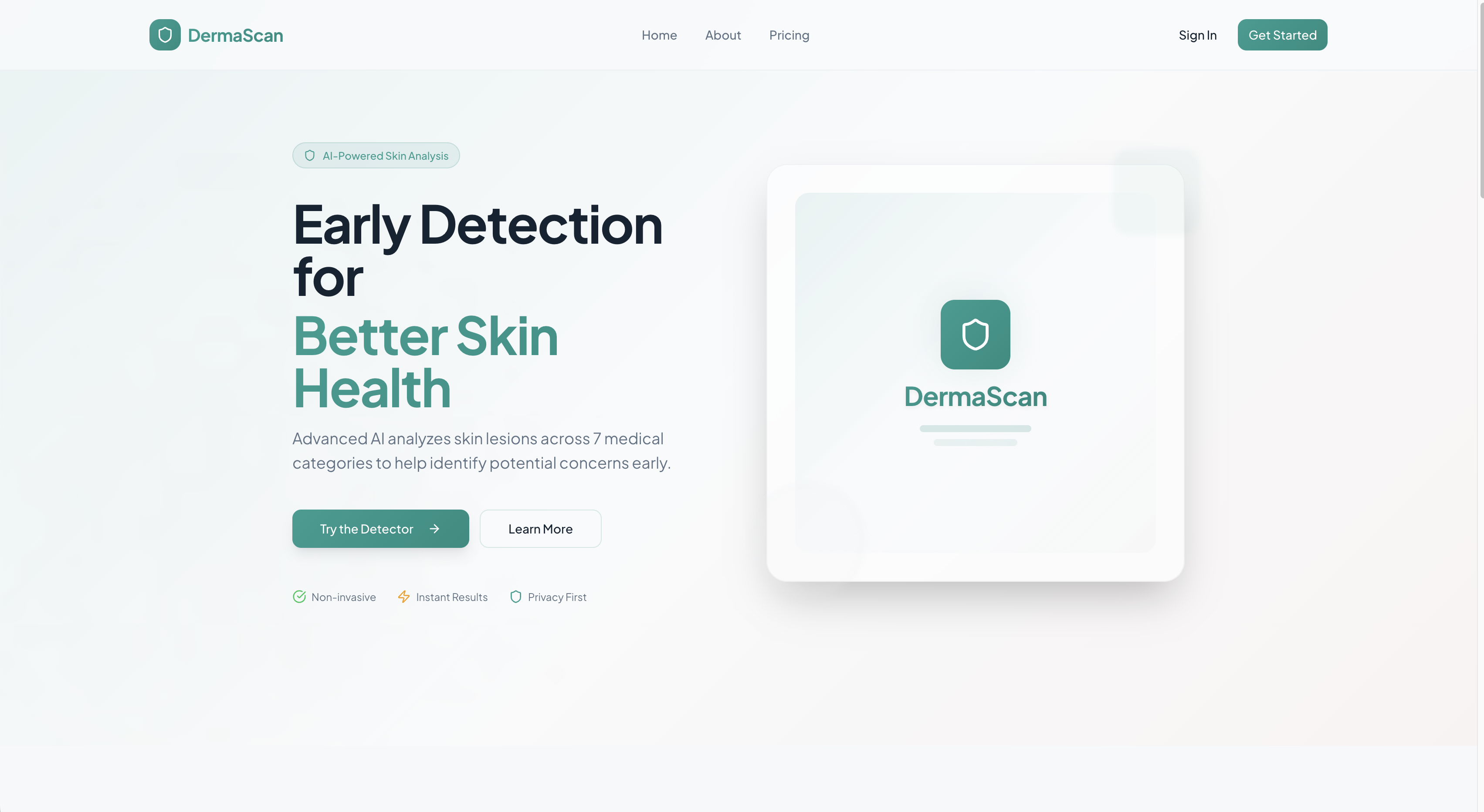 DermaScan AI product preview